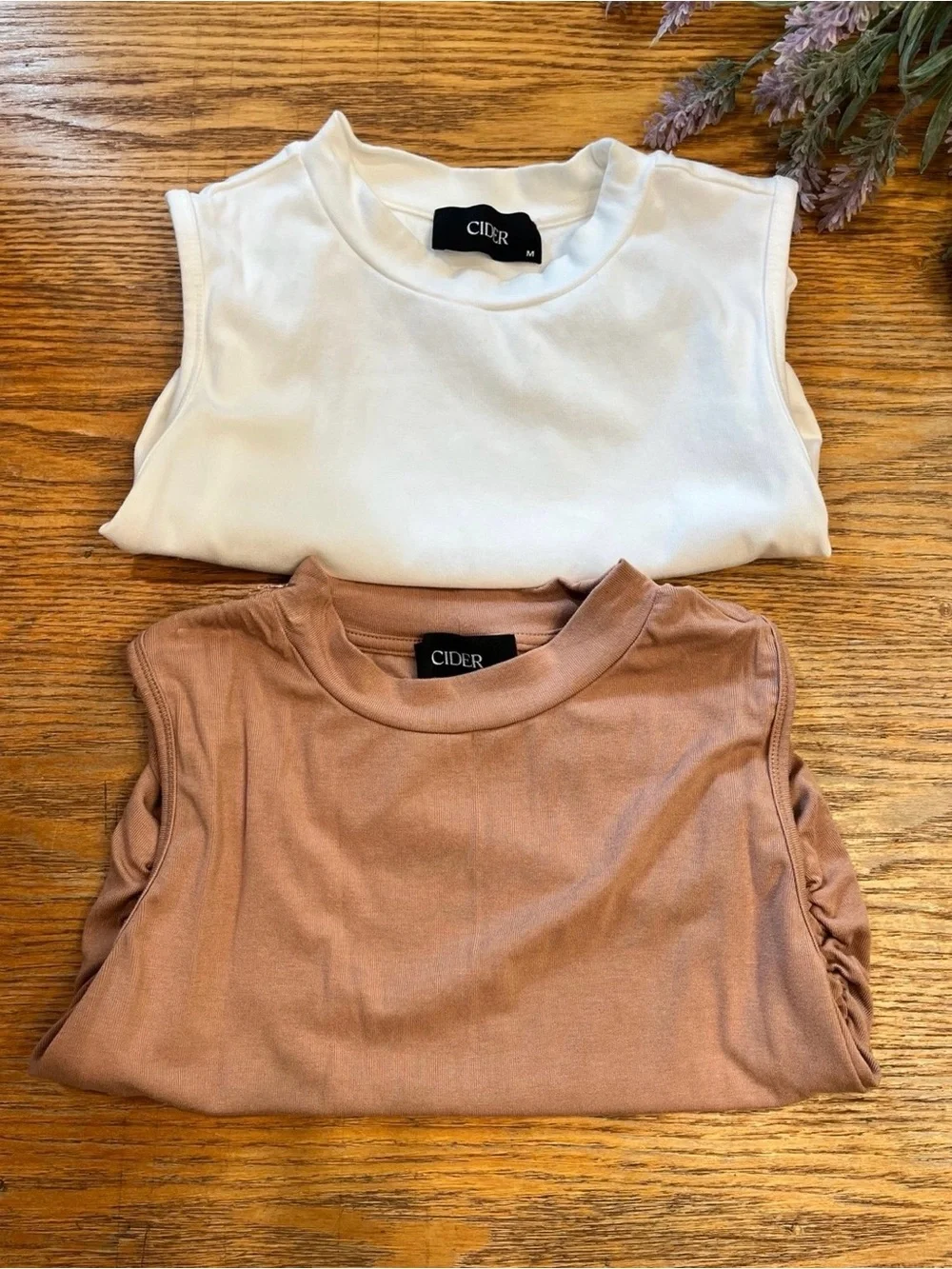 Cider Ruched Sides Tank Tops Size Medium